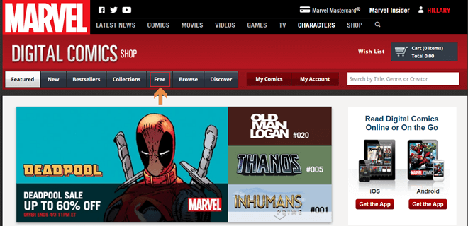 best comic book websites free